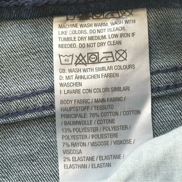 Denim&Co Jeans Blue Black Polka Dots Pull On Denim Jeans Plus Size 22W NEW - Picture 7 of 10